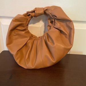 Camel mini clutch bag